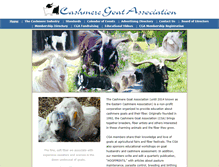 Tablet Screenshot of cashmeregoatassociation.org